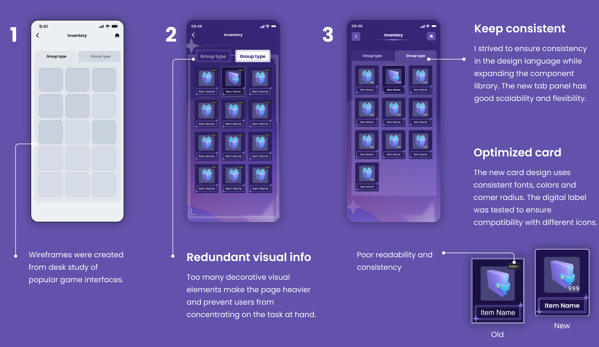 Iteration: inventory prefab