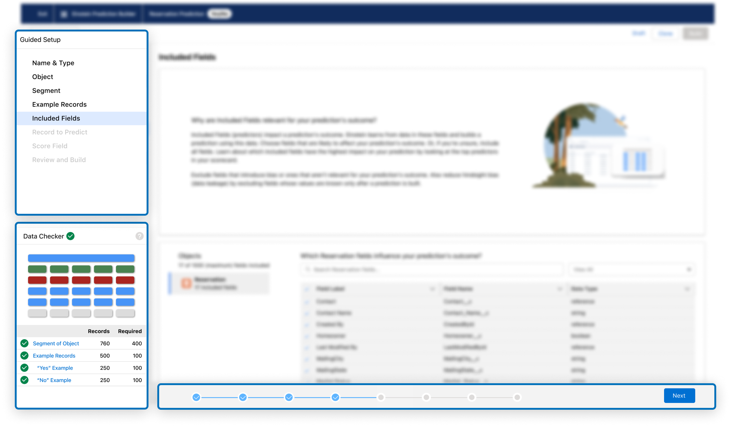 New dashboard design of EPB: simplified navigation, visualized progress, and interactive data checker.