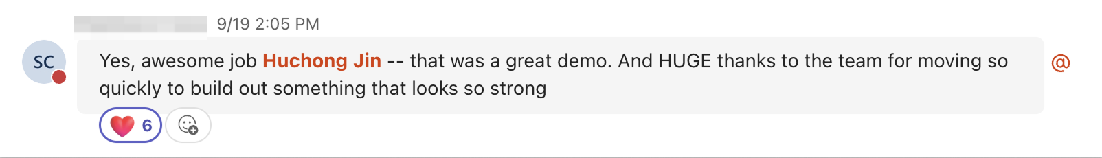 Redacted stakeholder feedback after the IHMS prototype demo