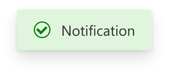 New Kendo default success notification component