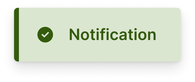 Old internal library success notification component